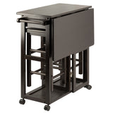 Winsome Suzanne 3-PC Set Space Saver Kitchen, Coffee Finish, 29.61x29.13x32.76 Winsome