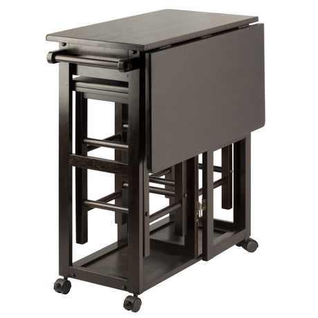 Winsome Suzanne 3-PC Set Space Saver Kitchen, Coffee Finish, 29.61x29.13x32.76 Winsome