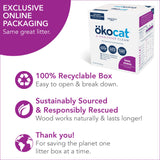 ökocat Less Mess Natural Wood Clumping Cat Litter Mini-Pellets, Great for Long-Hair Breeds, 18.6 lbs, Large ÖKOCAT
