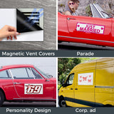 CUHIOY Blank Car Magnetic Sheet - 2 Pack 24"x12" Strong Magnet Stickers with 40 Mils, Flexible Vehicles Magnet Sign for Advertising Business and Company Logos (for HOA), Prevent Car Scratches & Dents CUHIOY