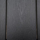 Outsunny Outdoor Dining Table for 6 Person, Rectangular Patio Table, Aluminum Metal Legs for Garden, Lawn, Patio, Woodgrain Black Outsunny