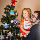 Christmas Resin Molds, 5 Pcs Snowflake Resin Molds Silicone 3D Snowflake Silicone Epoxy Resin Molds for Christmas Decoration Resin Molds for DIY Winter Christmas Tree Decoration Ceoyiler