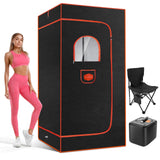 OneAmg Sauna, Portable Sauna Box, Portable Sauna for Home, Steam Sauna with 3L 1000W Steamer, Remote Control, Folding Chair, Home Sauna Tent for Gym Yoga, Pilates, Hot Tub OneAmg