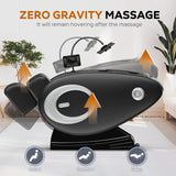 BILITOK Massage Chair with Zero Gravity, Full Body Massage Chair Recliner with Airbags, Heating, Bluetooth Speaker, Foot Roller, Touch Screen, Black BILITOK