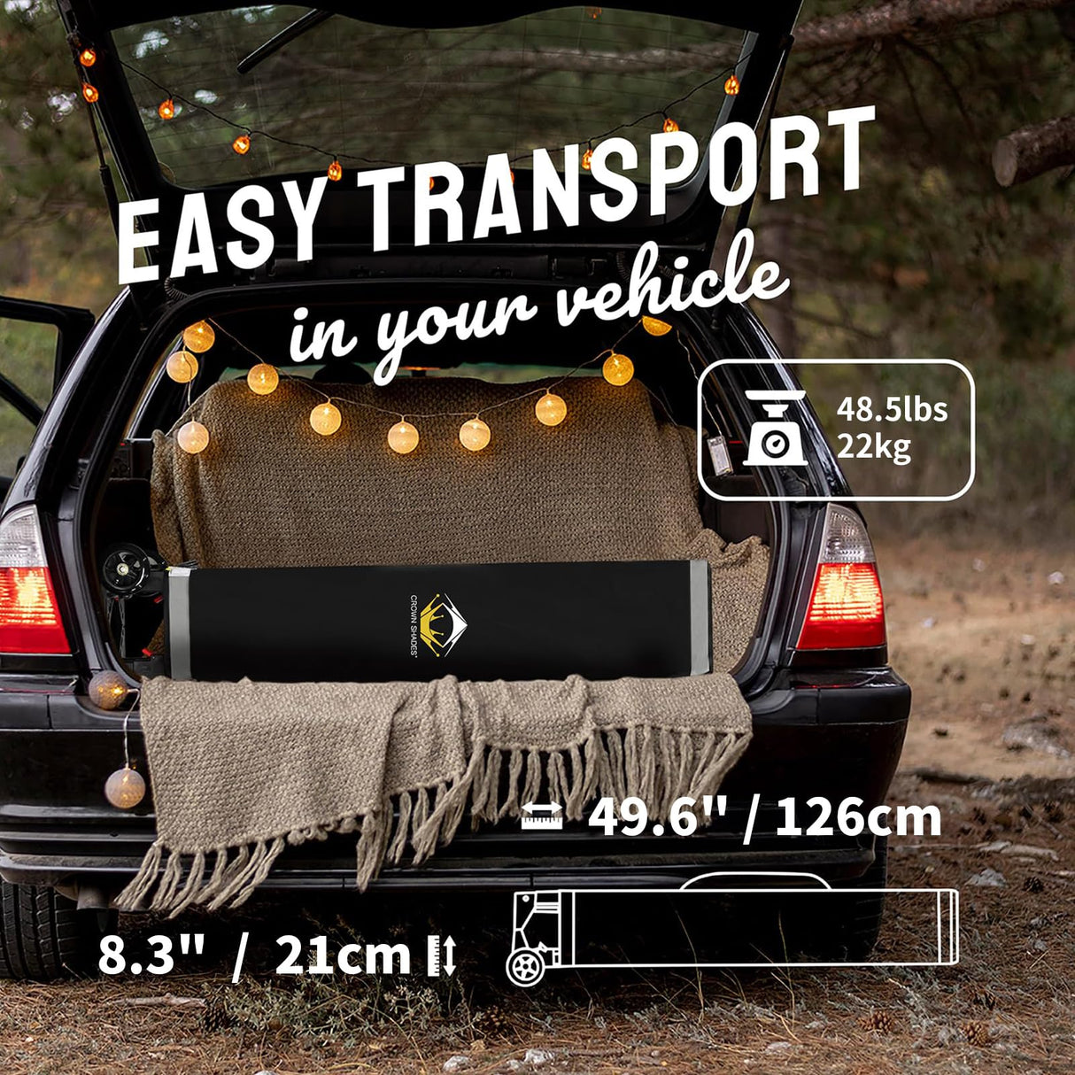 CROWN SHADES 10x10 Pop Up Canopy Tent Instant Commercial 1-Person Setup Patended Centerlock with 400D Silver Coated Fabric, 4 Sidewalls, 4" Wheels, 4 Upgraded Weights, Sto'N Go Bag, White CROWN SHADES