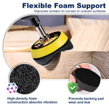 180 Pieces 2 Inch Sanding Disc, GOH DODD Wet Dry Sandpaper with Interface Pad and Backer Plate 1/4" Shank, 60-10000 Grits Grinding Abrasive Sand Paper for Auto Metal Glass Resin Wood Sanding GOH DODD