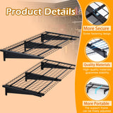 WAREYEASY Garage Wall Shelving, 2-Pack 2 x 4ft Garage Storage Rack,Loads 700 lbs 24-inch-by-48-inch Heavy Duty Wall Shelves,24” x 48” Garage Wall Shelf,Black WAREYEASY