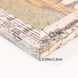 ccdcc 4x6 Collage Picture Frames Set of 2, Rustic Wooden Real Glass Vertical Hanging 3 Opening 4 by 6 Photo Frame, Distressed White ccdcc