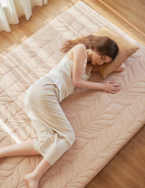 ZonLi Japanese Floor Mattress Futon Mattress Full Size, 4" Thicken Roll Up Tatami Mat w/ 100% Cotton Washable Cover, Portable & Foldable Floor Bed Mattress for Sleeping, Dormitory, Adult Kids, Coffee ZonLi