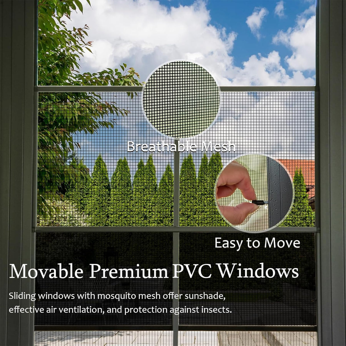 Domi 12x14FT Outdoor Sunroom, Galvanized Steel Hardtop Enclose Gazebo Sloping Roof, All Weather Aluminum Solarium Screen House for Patio Deck Backyard with Lockable Door, Moveable PVC Screen domi outdoor living