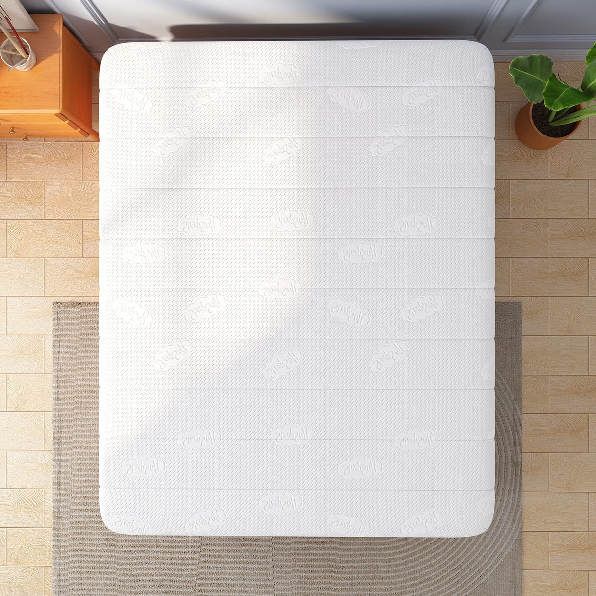 Swbvs Mattress Queen Size, 10 Inch Firm Queen Mattress Size with Hybrid Queen Bed Mattress in a Box, Pressure Relief & Supportive Queen Size Mattress Swbvs