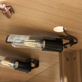 Casaphoria Curio Cabinet, Corner Cabinet for Collectibles, Trophies & Glassware, Corner Glass Display Cabinet, Durable Wood Construction & Tempered Glass, Golden Oak Casaphoria