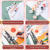Gueevin 10 Pack Paint by Number DIY for Adults Paint by Numbers Acrylic Painting Kits Canvas, Without Frame, Simple Oil Painting for Spring Summer Gift Wall Decor 12 x 16 inch(Mountain Style) Gueevin