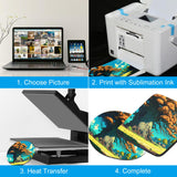 PATIKIL 4in Sublimation Coasters Blanks, 20pcs Sublimation Car Coasters Blanks Bulk Cup Mat Sublimation Blanks Rubber for Crafts DIY Iron On Heat Transfer Press Printing, Square PATIKIL