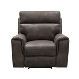 Abbyson Living Lawrence Fabric Recliner - Traditional Design, Upholstered, High Density Foam, Dark Brown Abbyson Living