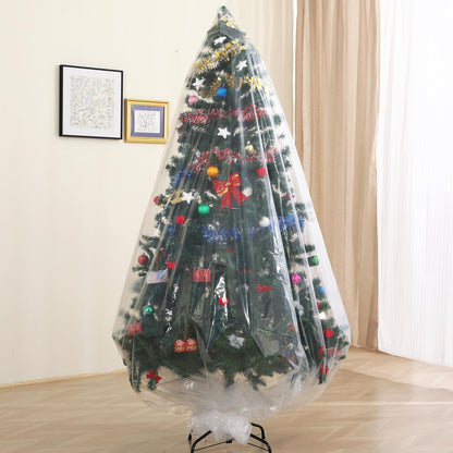 Liyaomix Christmas Tree Removal Bag, Clear 9ft x 6ft Christmas Tree Disposal Bag Waterproof for Upright Storage