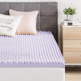 Best Price Mattress 3 Inch Egg Crate Memory Foam Mattress Topper with Soothing Lavender Infusion, CertiPUR-US Certified, Dorm Essentials, Twin Best Price Mattress