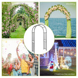 S AFSTAR 7.2Ft/86 Inches Metal Arch, Outdoor Garden Arch for Various Climbing Plant Flower, Wedding Backdrop Stand Arch Arbor for Wedding Garden Bridal Party Festival Decoration, Easy-to-Assemble S AFSTAR