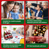 Christmas Paint by Numbers for Adults Framed, Gnome Paint by Numbers Kit for Adults with Easel, Easy Crafts Painting by Number for Gift Home Decor 9.84x9.84 in hkejoi