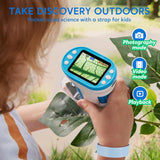 Klever Kits 2 in 1 Handheld Microscope for Kids, 1000X HD Digital Kids Microscope with 2.0'' LED Screen, Portable Pocket Handheld with Slides, 32G Card, Edu Gifts Toys for Ages 5-12 Klever Kits