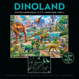 Ceaco - Glow in The Dark - Dinoland - 100 Piece Jigsaw Puzzle Ceaco