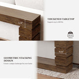 LIKEMET 55 Inch Console Table Farmhouse Entryway Table, Wood Sofa Table Accent Table with Open Storage, Narrow Couch Table for Entrance, Hallway, Foyer, Living Room LIKEMET