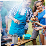 BEAHING Basting Brush, Stainless Steel Basting Pot with Basting Brush, Airtight BBQ Sauce Brush Pot Set with Handle, Heat-Resistant Portable Sauce Brush for Cooking, BBQ Grill Accessories BEAHING