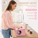 Whubefy Auto Tumbler Heat Press Machine, Pink Mug Heat Press for 10-30oz 2.9-3.34 Inch Heating Even & Fast, PRO Tumbler Press Machine with Starter Kit, Sublimation for Tumbler, Glass Jar, Can & Mugs Whubefy