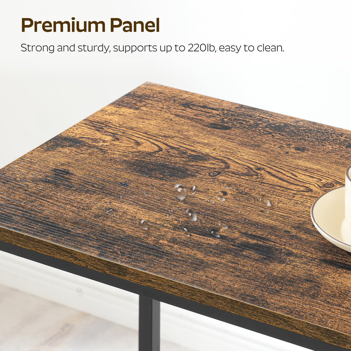 YATINEY 70.8" Long Bar Table, Counter Bar Height Table, High Top Table, Rectangular Hightop Table, Bar Pub Table, for Kitchen, Living Room, Dining Table, Entryway, Rustic Brown and Black BT08BR YATINEY