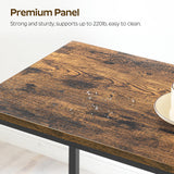 YATINEY 63" Long Bar Table, Counter Bar Height Table, High Top Table, Rectangular Hightop Table, Bar Pub Table, for Kitchen, Living Room, Dining Table, Entryway, Rustic Brown and Black BT06BR YATINEY