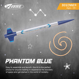 Estes 2483 Phantom Blue Rocket-Building Kit, Beginner Flying-Rocket-Model Kit for Ages 10+ Estes