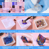 Vida Rosa Epoxy Resin Kits for Beginners with molds,dried flower，600ml/ 21.16oz Crystal Coating for Art, Craft, Jewelry Making, River Tables,2 Gloves, 2 Measuring Cup and 2 Wooden Sticks VidaRosa