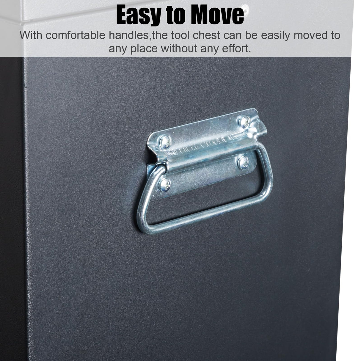 Winado 24" Portable Tool Box, 5 Drawers & Top Storage Tray Tool Box with Drawers, Lockable Metal Tool Chest Cabinet for Garage, Warehouse, Repair Shop & Home Winado