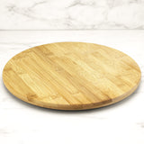 TB Home 14” Bamboo Wood Lazy Susan Organizer for Kitchen, Turntable for Cabinet, Countertop, Table or Pantry TB Home