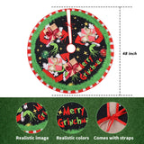 CJYGEGE Merry Christmas Tree Skirt Collar 48 Inch, Softand Funny Farmhouse Holiday Decor Xmas Party Holiday Decoration CJYGEGE