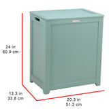 Oceanstar RH5513C Storage Hamper, Laundry Hamper, Turquoise Oceanstar