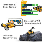 REX Evolution 8in1 Robotics Kit: Coding Robot Kit, Robotics Kit for Adults, Electronic DIY Smart Car Kit, 8 Model Robotics Set, Robot Kit robotistan