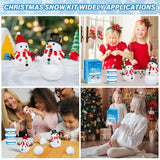 Christmas Craft Snowman Kit, 3 Pack DIY Snowman Craft Kit for Kids, Build a Snowman Indoor Decor, Creative Kids Air Dry Modeling Clay, Xmas Activities Christmas Making Kit for Toys Favors EOBOH