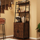 Industrial Vintage Microwave Stand with Storage Cabinet and Drawer by IDEALHOUSE IDEALHOUSE