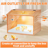 Brooder Box for Chicks,Chicken Chick Brooder Box 15.7×15.7×19.7 Inch ROVOCLO