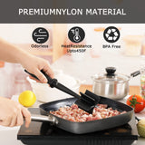 Meat Chopper for Ground Beef, Heat Resistant Meat Masher for Hamburger Meat, 5 Curved Blades Ground Beef Smasher, Nylon Meat Spatula Chopper, Non Stick Hamburger Chopper, Mix and Chop Kitchen Tool LITTLE COOK SINCE 1995