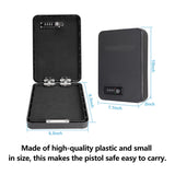 Adoreal Gun Safes for Pistols, Small Pistol Safe Handgun Portable Safe with 4 Digits Combination Lock for Gun Storage, Plastic Handgun Case for Car, Home, Travel Adoreal