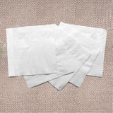 200 Count Napkins 2 Ply Plain White Beverage Napkins Disposable Four Fold Cocktails Paper Napkins 4.9" X 4.9" folded for Party and Every Day Use RosyDecor