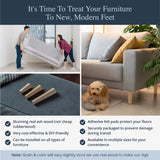 Ash Wood Furniture Legs - Premium Mid Century Legs for Sofa, Chair, Table, Dresser, Bed, Cabinet, Ottoman - Our Wooden Legs Are Easy To Install & Include Installation Hardware - Set of 4, 10 Inches Airy Abode