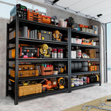 87" H Garage Shelving Unit and Storage, 48"W Heavy-Duty Adjustable Shelf Easy Assembly, 5-Tier Steel Shelves for Storage, Metal Garage Shelving for Industrial, Warehouse, Basement, Pantry, Black PRESTELION