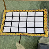 AQWJ Sublimation Blanks Throw Blanket for Heat Press, Sunflower Sublimation Blanket, 100% Polyester, Custom Personalised Sublimation Photo with 20 Panel,40"X60" AQWJ