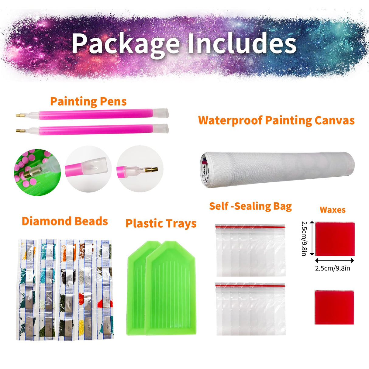 JATOK Abstract Large Diamond Painting Kits for Adults (27.6 x 15.7 inch), 5D Diamond Art Full Round Drill DIY Embroidery Pictures Arts Paint by Number Kits for Home Wall Decor JATOK