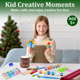 Kids Wooden Art Kit - Wooden Crafts for Kids Ages 5-12, Bracelet Making Kit Toys, Halloween Christmas Birthday Gifts for Girls Boys Teens, Creative Art for 5, 6, 7, 8, 9, 10, 11, 12 Year Old MAGETOYS