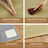 SAN MOTA Japanese Tatami Mattress,100% Rush Grass Tatami Mat 64"x64"x0.5", Living Room Non-Slip Design Tatami, Game Mat and Yoga Mat, Free Combination Without Edge (4 Piece Set) SAN MOTA
