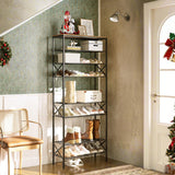 YATINEY 10 Tier Shoe Rack, Shoe Storage Organizer, Large Capacity Shoe Shelf Holds 40 Pairs of Shoes, Durable and Stable, for Entryway, Hallway, Closet, Dorm Room, Rustic Brown SS10BR YATINEY